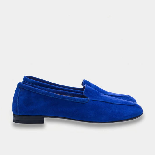Womens leather loafers Navy Dusk