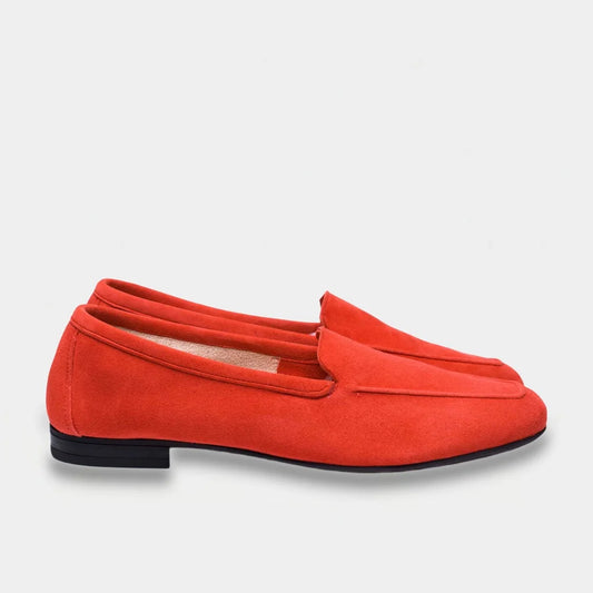 Womens leather loafers Scarlet Dusk