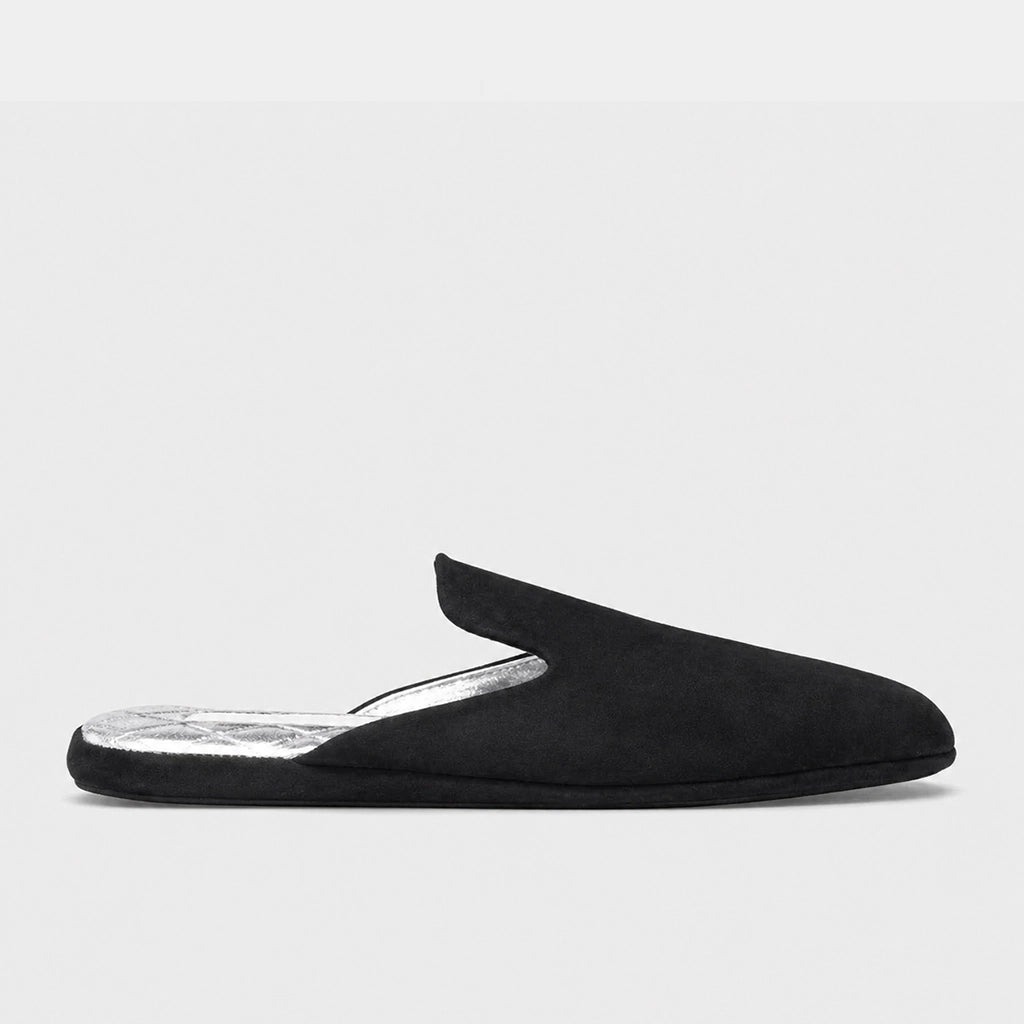Womens leather slippers Black Nomad – Saint Shalih