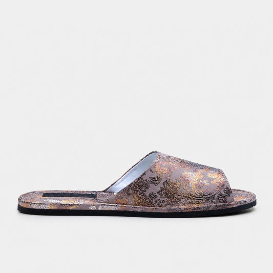 Womens leather slippers Rose Baroque
