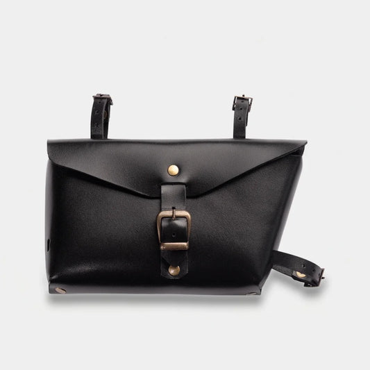 Leather bike frame bag