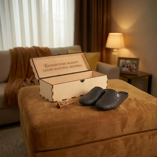 Wooden Gift Box for Slippers