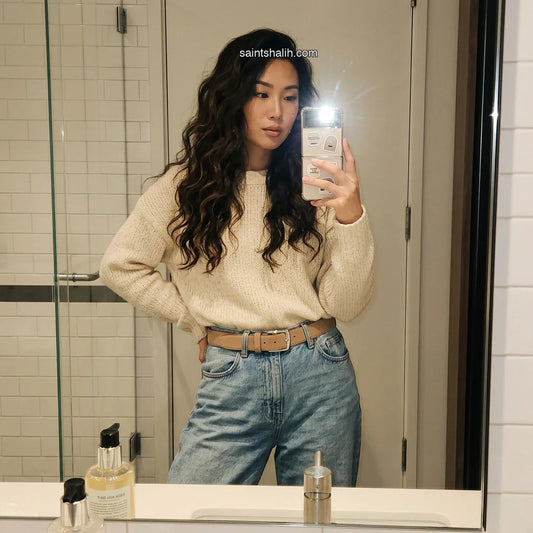 Suede Leather Belt Camel Sahara