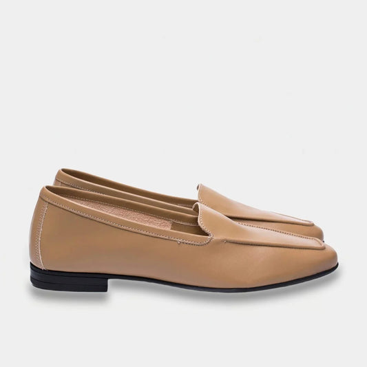 Womens leather loafers Cappuccino Mocha