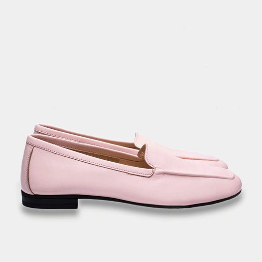 Womens leather loafers Powder Dusk