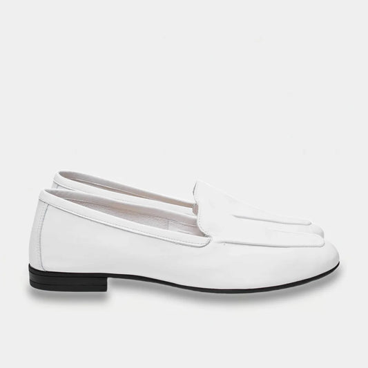 Womens leather loafers White Cove