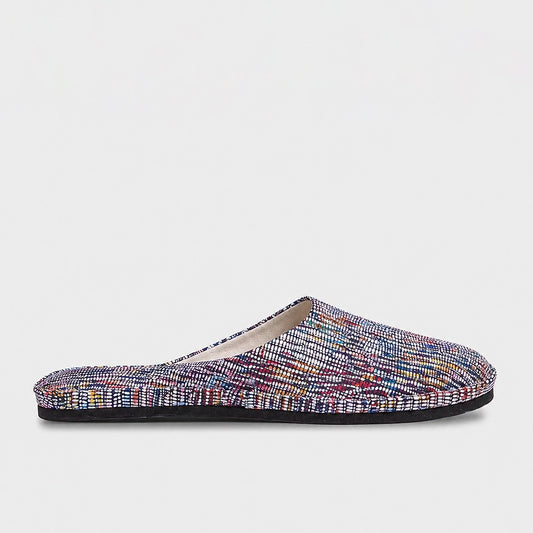 Womens leather slippers Festival Bloom