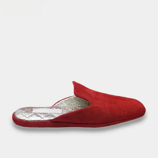 Womens leather slippers Red Delight