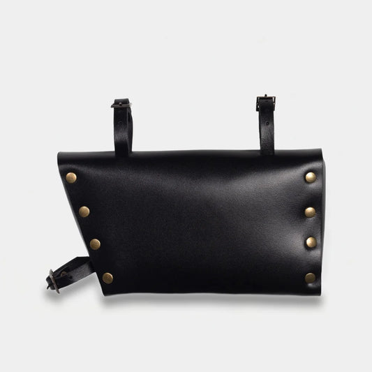 Leather bike frame bag