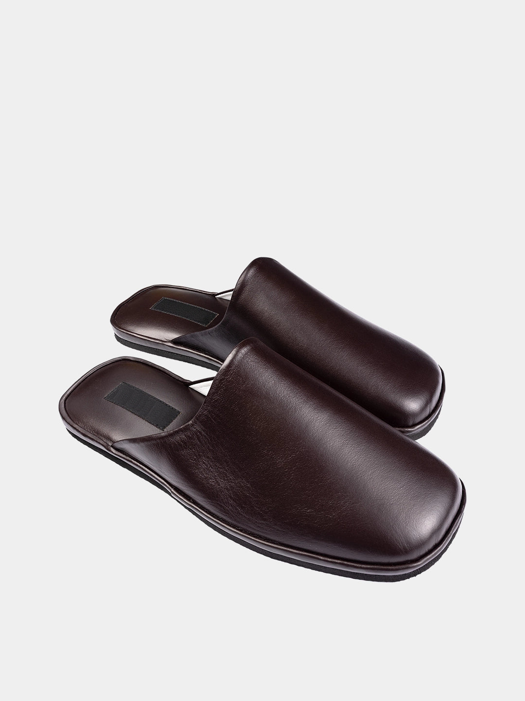 Men's slippers brown Model 1203 Nappa Leather