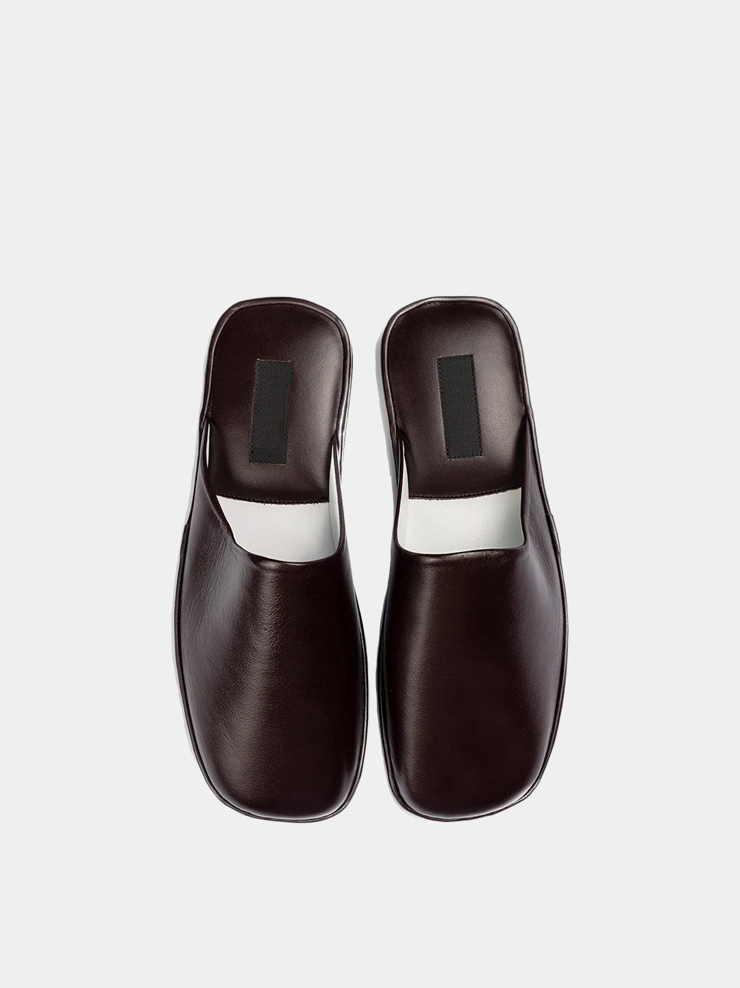 Men's slippers brown Model 1203 Nappa Leather
