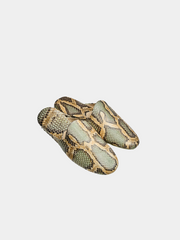 Women's slippers Model 1224 Python leather