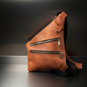 Leaher Men's Crossbody Bag Model 1504