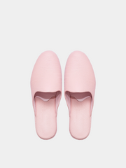 Women's pink slippers Model 1101  Flotar Leather