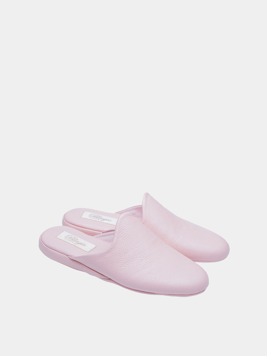 Women's pink slippers Model 1101  Flotar Leather