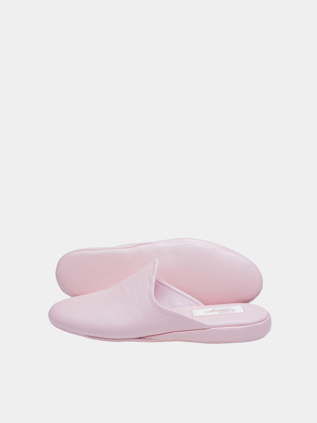 Women's pink slippers Model 1101  Flotar Leather
