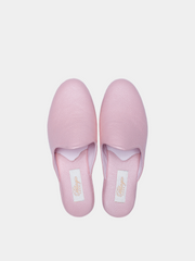 Women's pink slippers Model 1101  Flotar Leather