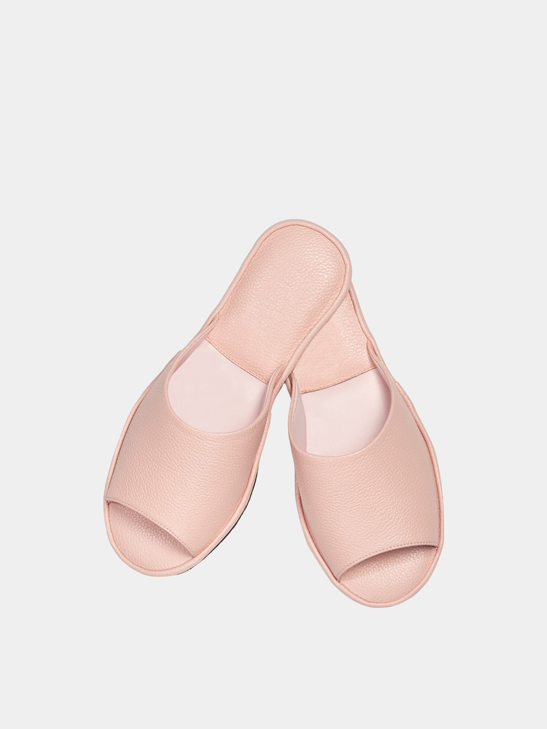 Women's pink slippers Model 1107 Flotar Leather