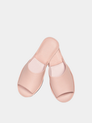 Women's pink slippers Model 1107 Flotar Leather