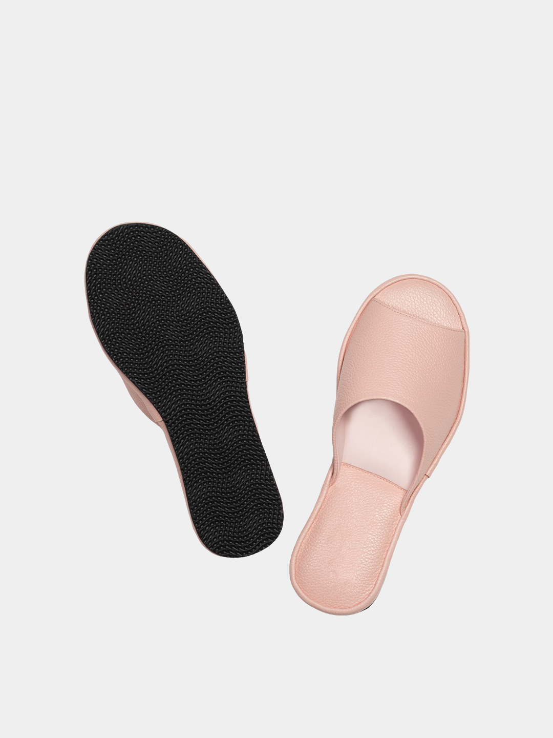 Women's pink slippers Model 1107 Flotar Leather