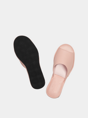 Women's pink slippers Model 1107 Flotar Leather