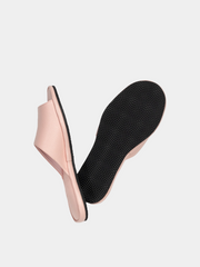 Women's pink slippers Model 1107 Flotar Leather