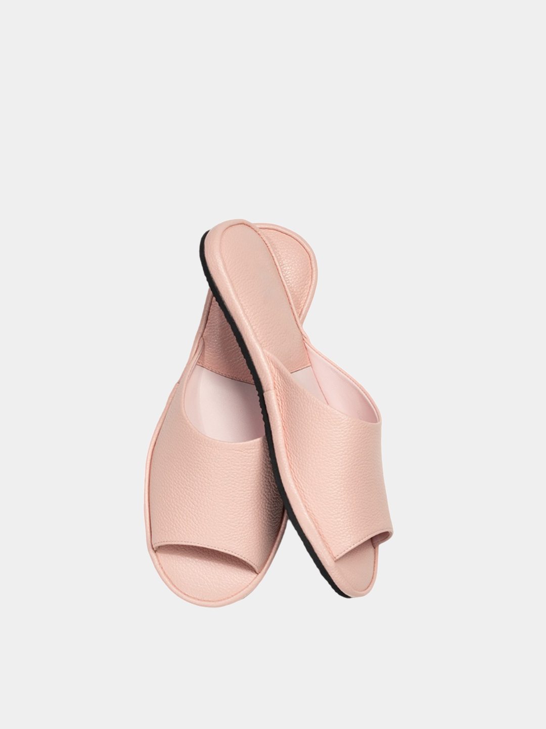 Women's pink slippers Model 1107 Flotar Leather