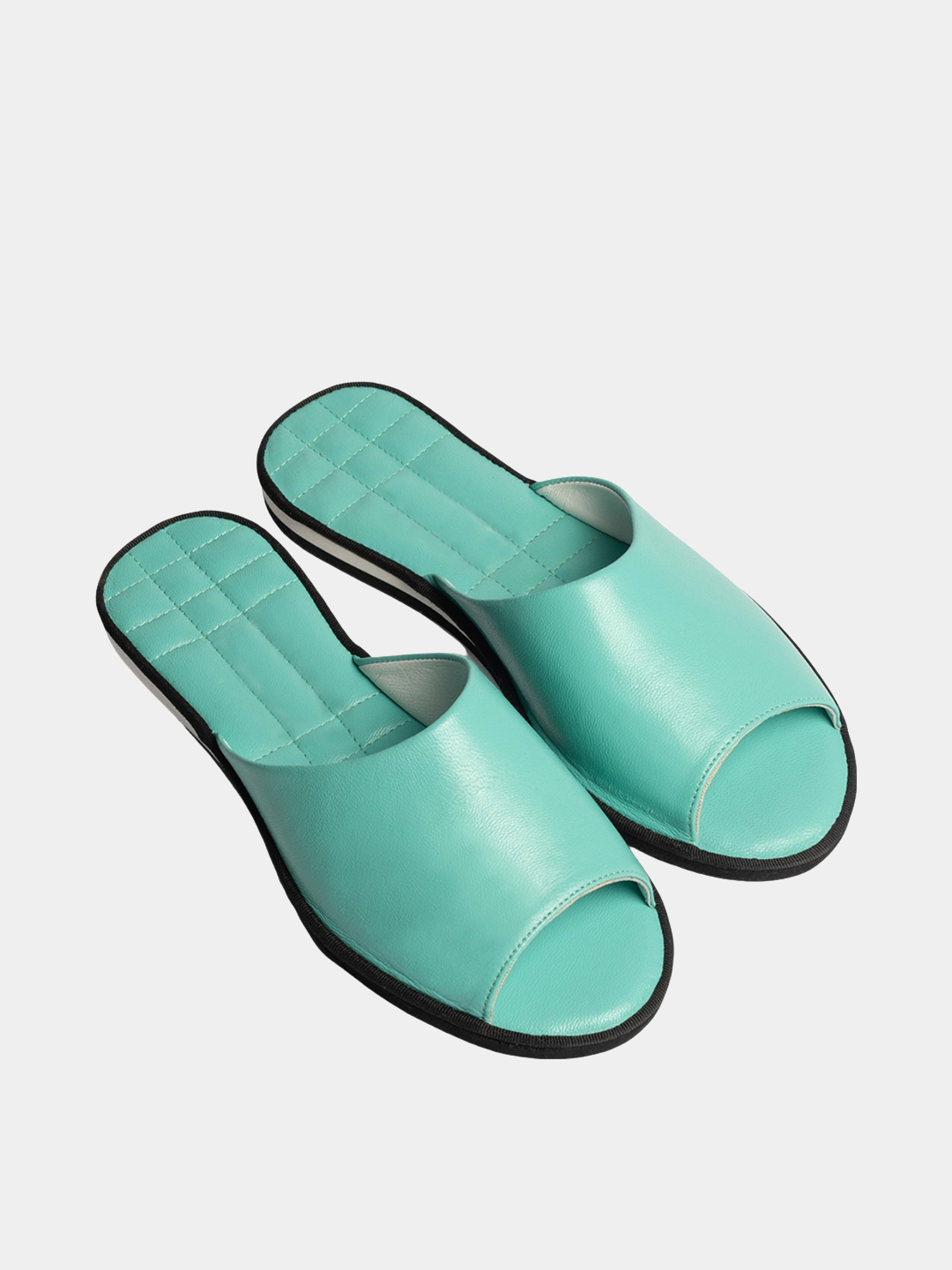 Women's mint slippers Model 1119 Nappa Leather