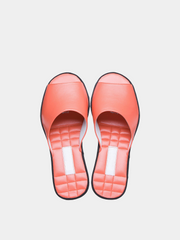 Women's red slippers Model 1122 Genuine Leather