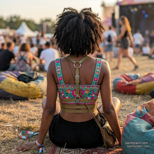 Leather Harness Olive Sage